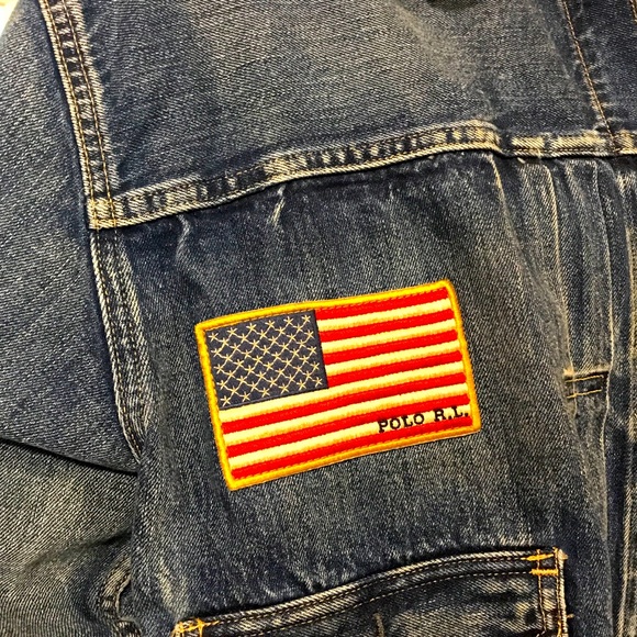 POLO RALPH LAUREN Sportsman Patched Denim Jacket - Picture 3 of 15